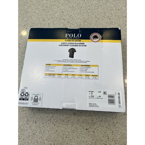 Polo Ralph Lauren Men's Gray-Blue-Navy Classic Fit Crew-Neck 3 Pack T-Shirts - Picture 3 of 6